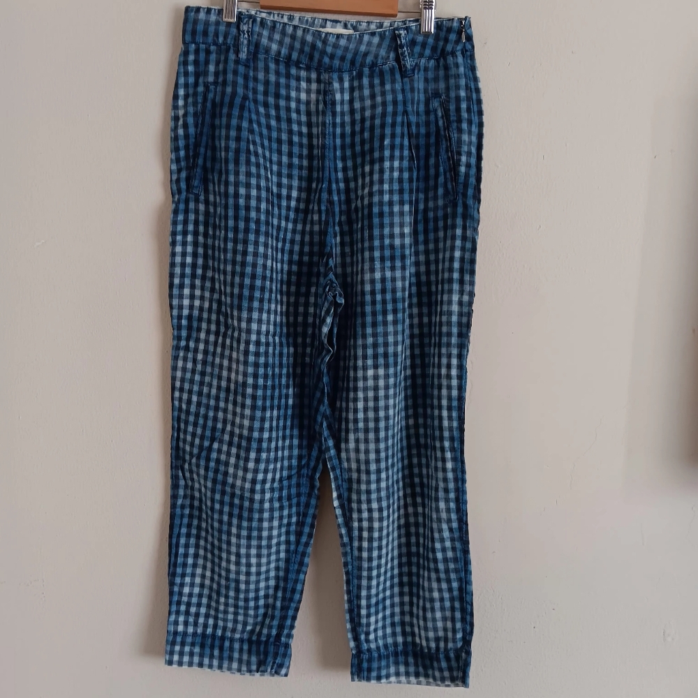 Anthropologie Maeve Gingham Pants